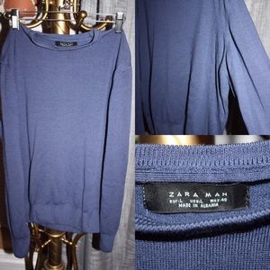 Zara Man navy sweater